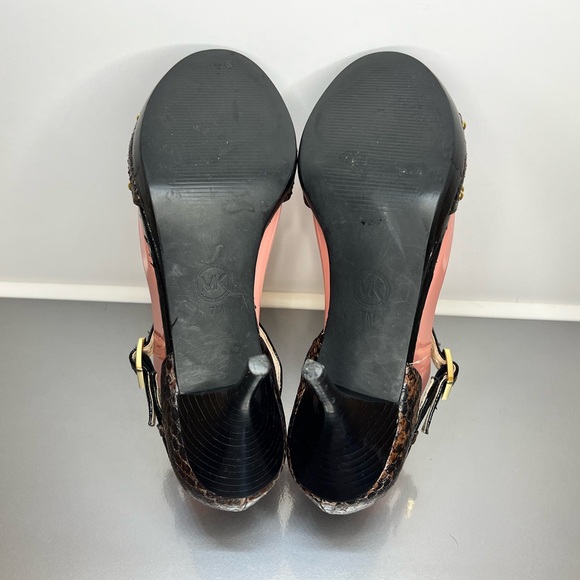 Michael Kors Black and Gold Studded Heels - Picture 8 of 8